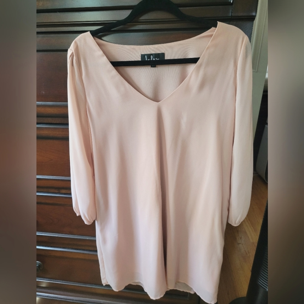 Pink Long Sleeve Dress